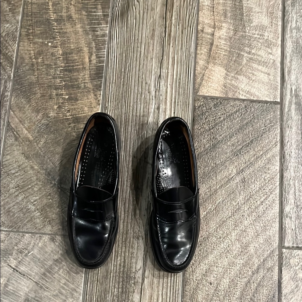 Vintage Weejuns Black Patent Leather Slip-On Loafers - Picture 2 of 4